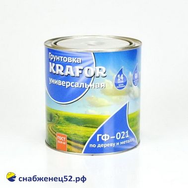 Грунт ГФ-021 KRAFFOR серый (2,7кг)